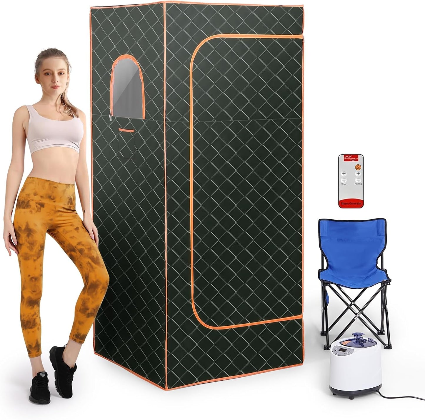 15-Level Heat Portable Sauna Box for Full Body