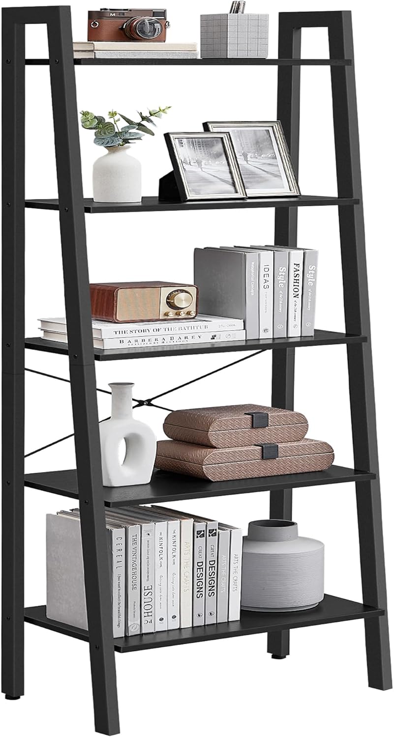 VASAGLE 5-Tier Ladder Shelf for Living Room and Home Office