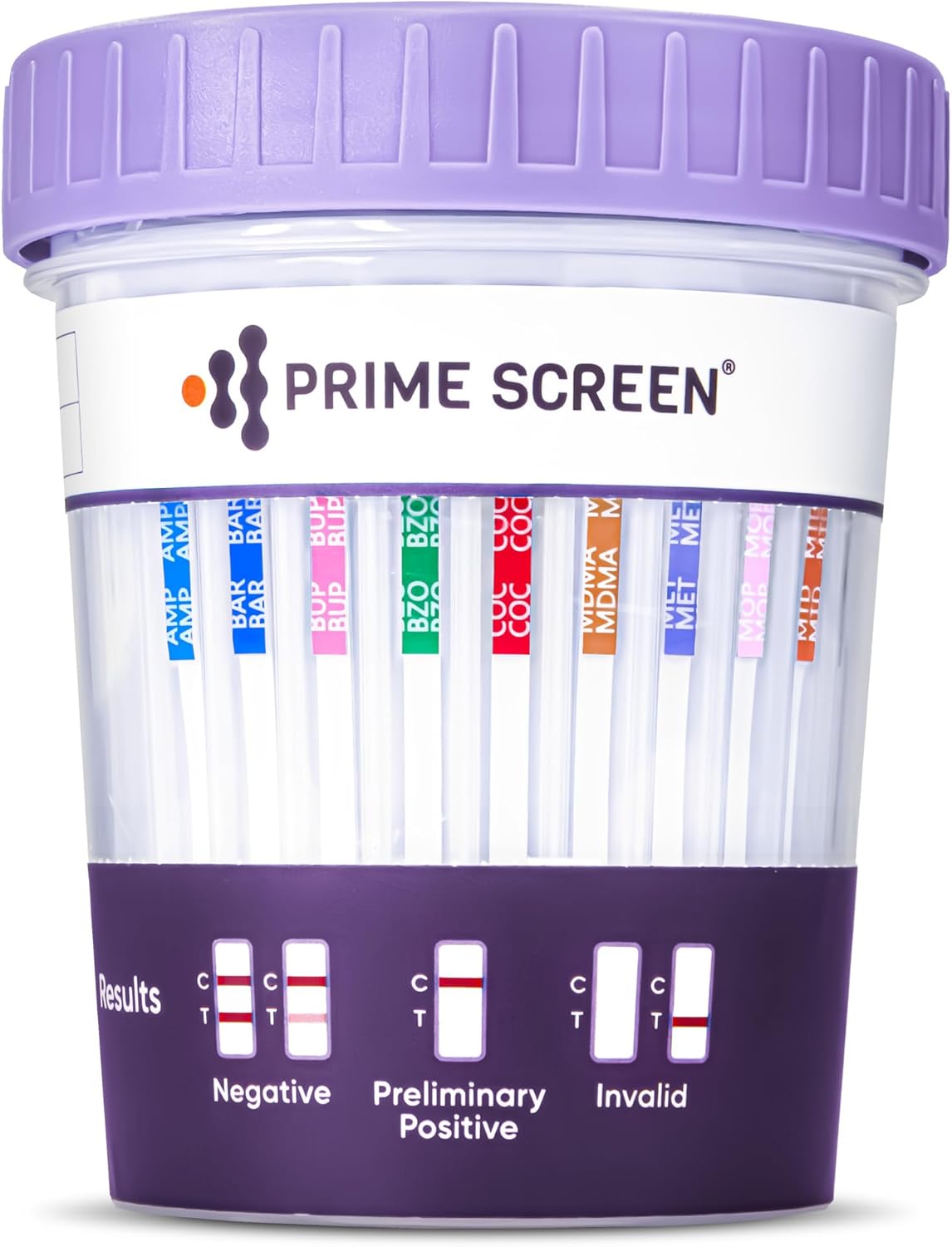 Prime Screen Multi Drug Urine Test Compact Cup for Home Use