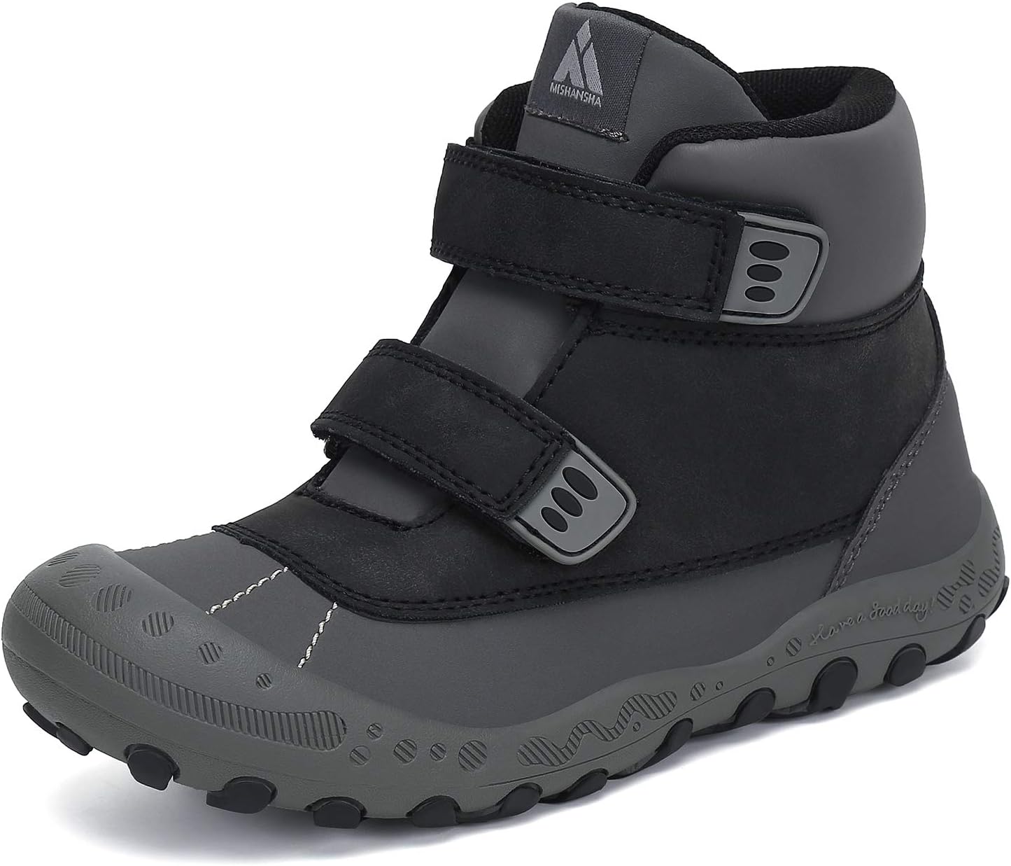 Mishansha Unisex-Child Outdoor Ankle Hiking Boots for Kids