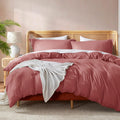 Nestl Pink Clay Duvet Cover Queen Size - Soft Double Brushed