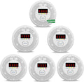 Carbon Monoxide and Smoke Detector LCD Display - Dual Sensor Safety