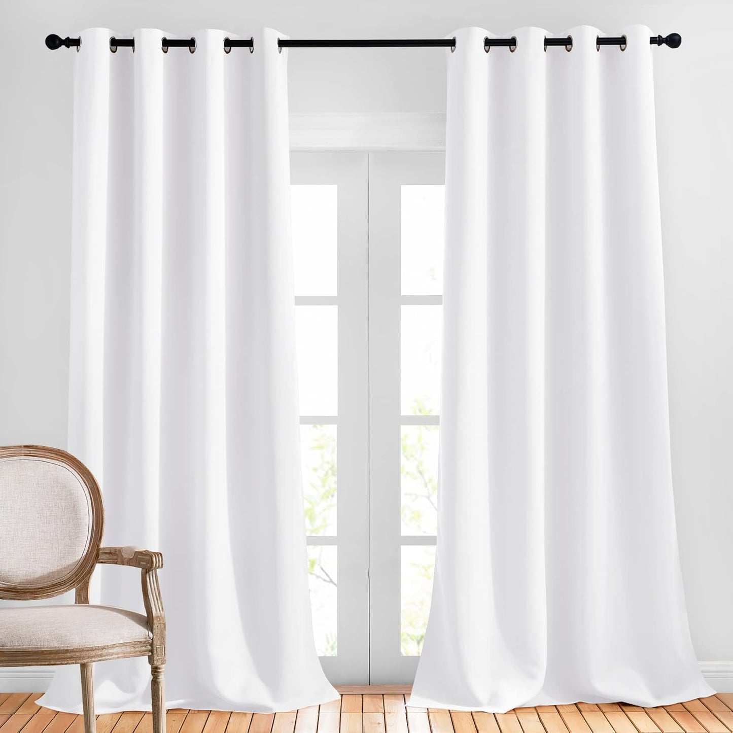 NICETOWN White Living Room Curtains for Elegant Home Decor
