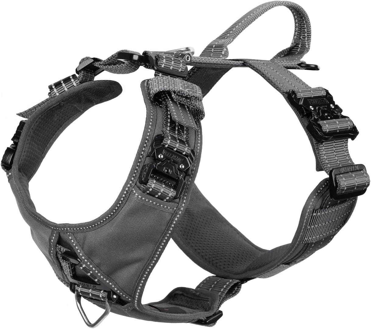 ICEFANG Dog Strap Harness for Large Dogs with Metal Buckles