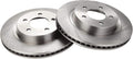 TRQ Front Brake Rotors Set Vented for 1998-2004 Chrysler/Dodge