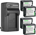 Kastar 4-Pack Battery and AC Wall Charger Replacement for Hitachi