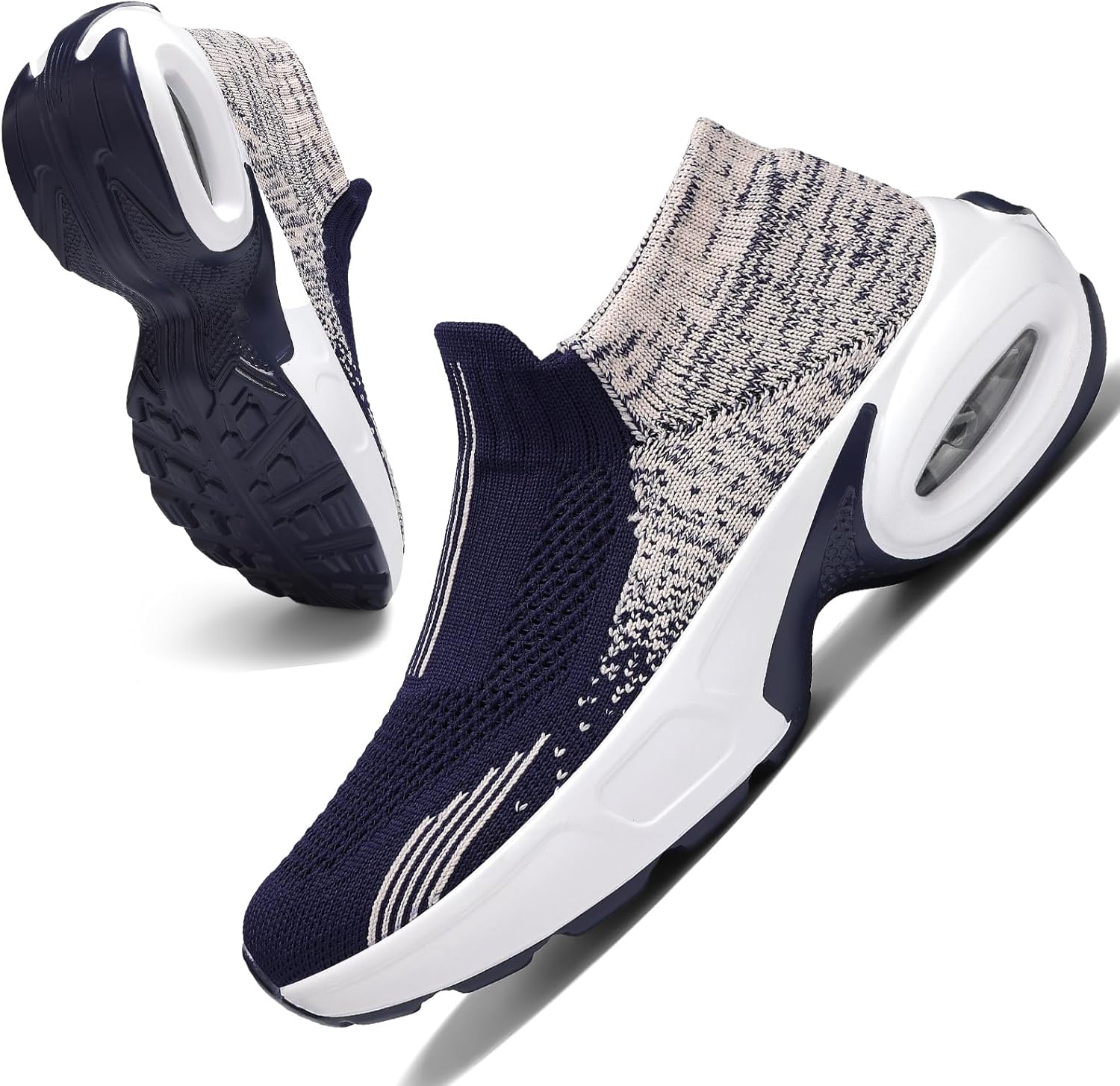 Mesh Sneakers for Women - Lightweight Slip On Air Cushion Shoes