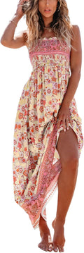 CUPSHE Ditsy Floral Smocked Maxi Dress - Lightweight Summer Sundress