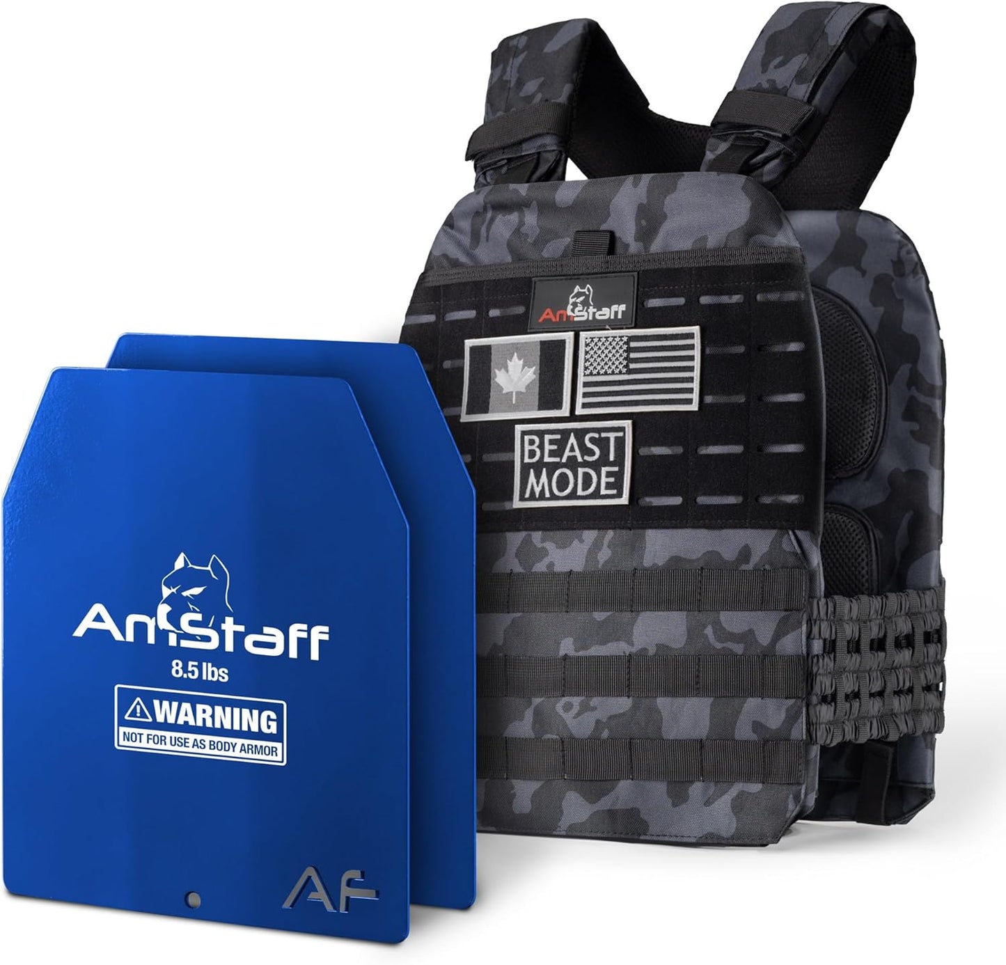 Amstaff Tactical Weighted Vest for Strength and Endurance Training