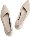 Pointed Toe Knit Flats for Women - Comfortable Slip Ons