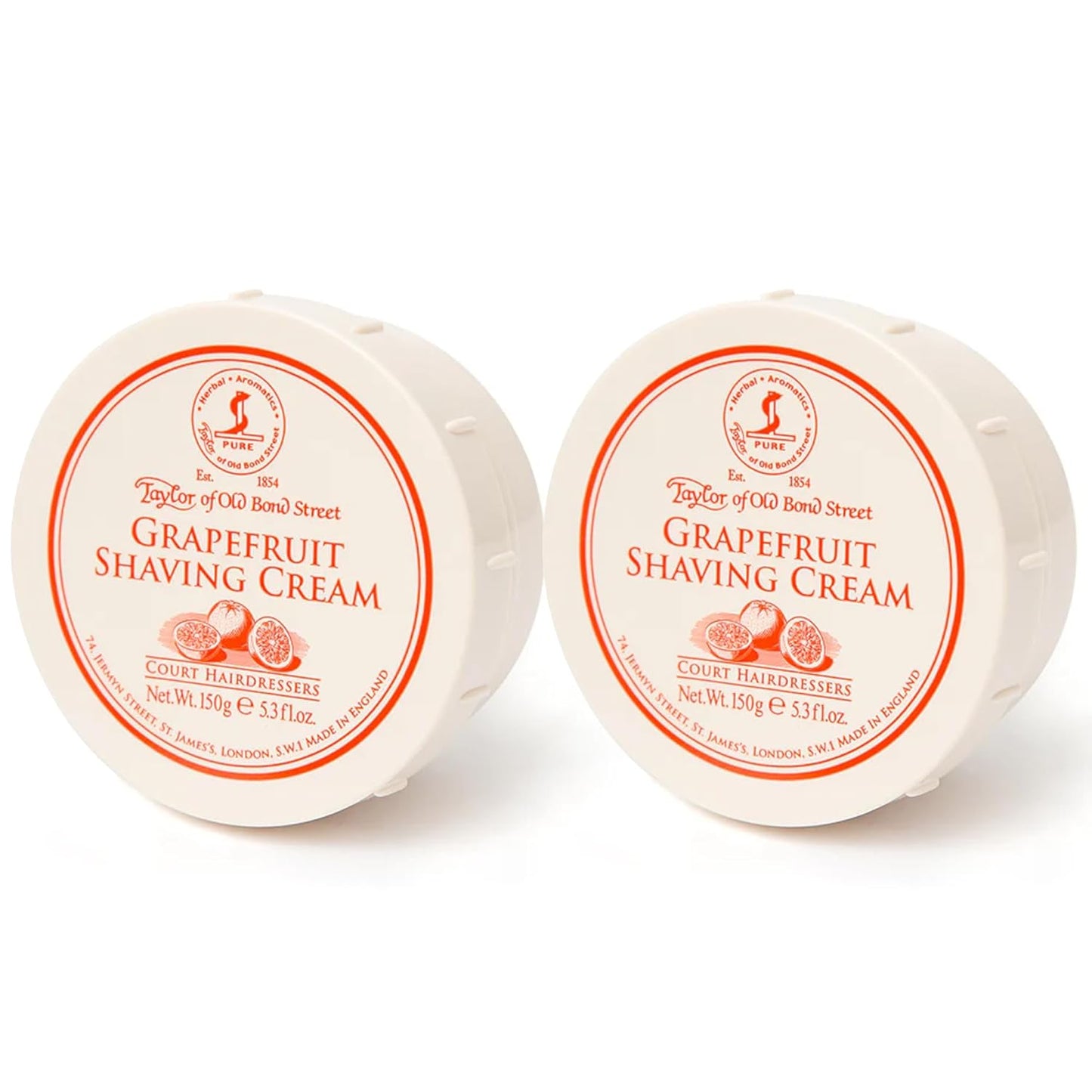 Grapefruit Fragrance Shaving Cream Bowl Set for Smooth Shaves