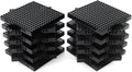 Feleph 18pcs 5 in Base Brick 16x16 Black Plate Set - Pixel Art