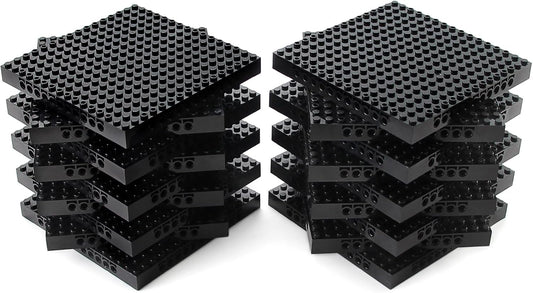 Feleph 18pcs 5in Base Brick Plates for Pixel Art and DIY Projects