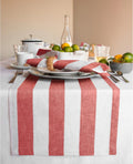 Solino Home Linen Table Runner 14 x 72 in Cabana Stripe - Festive