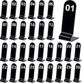 Table Number Set 1-30 Double Sided Acrylic Stands - Clear Readability
