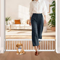 Short Dog Gate - 10in Low Step-Over Safety Gate for Small Dogs