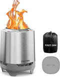 EAST OAK Mini Smokeless Fire Pit - Portable Patio & Camping Stove