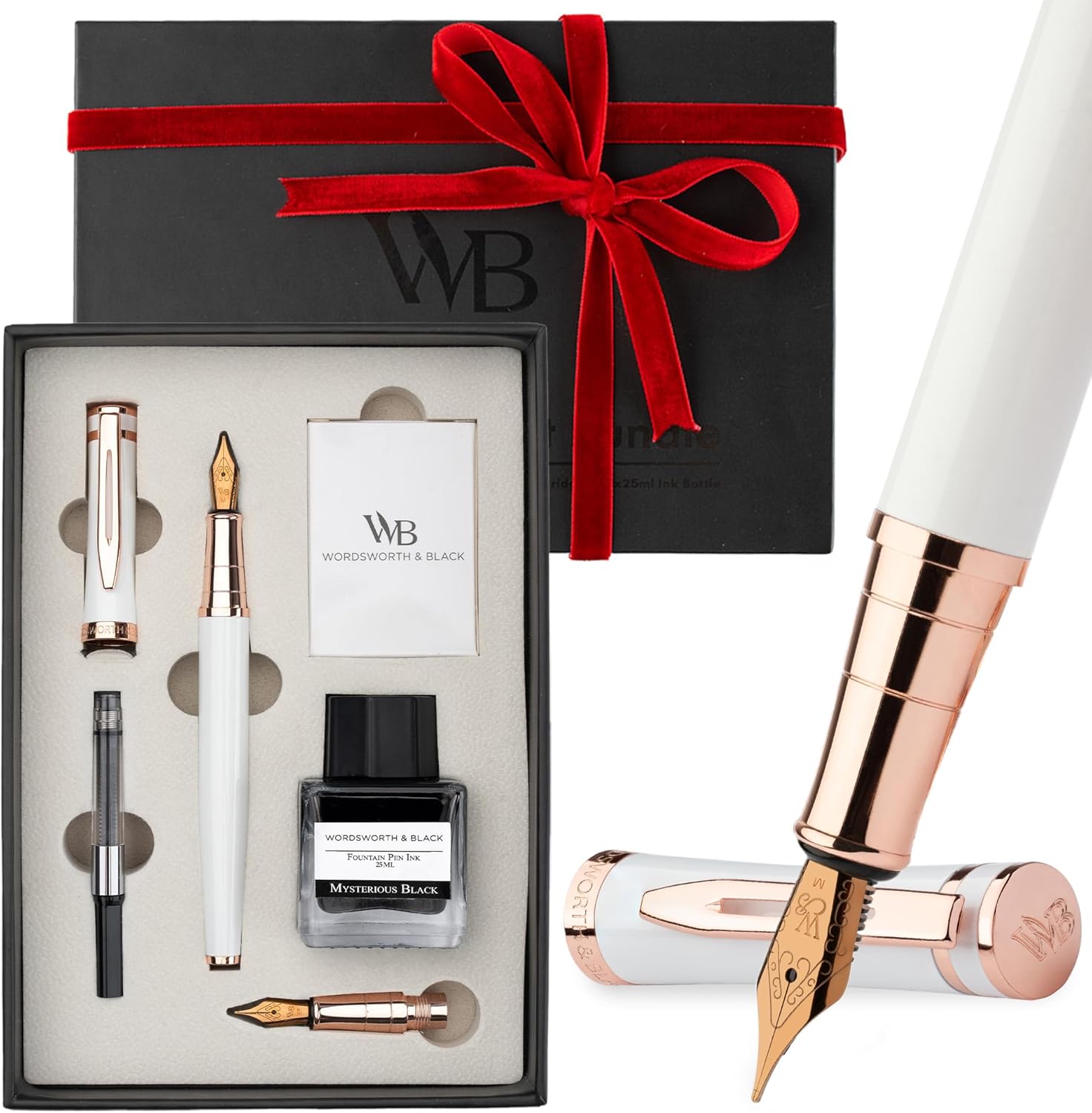 Wordsworth & Black Fountain Pen Set for Smooth Writing