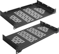 19 in 1U 8 in Depth Rack Shelf - Vented Cantilever Tray