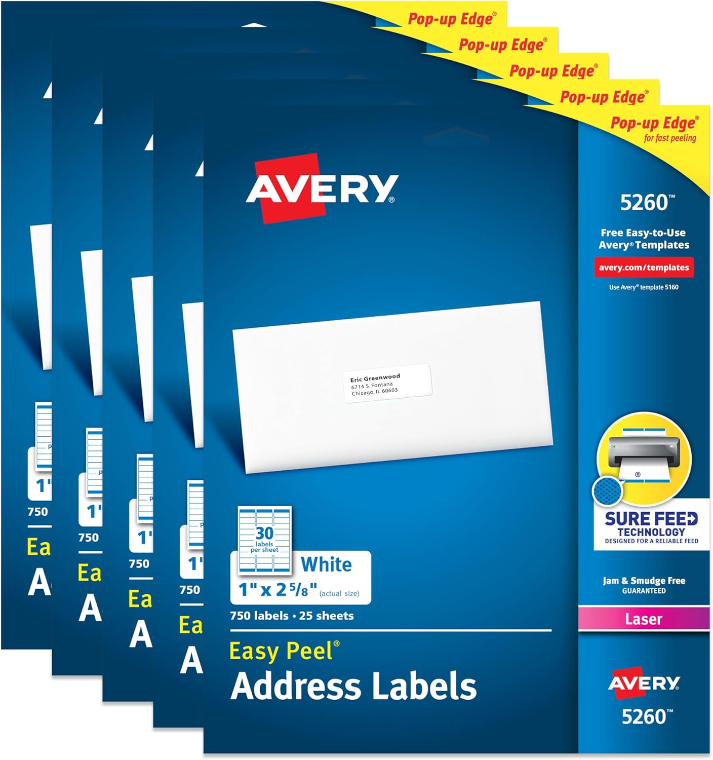 Avery Easy Peel Printable Address Labels for Mailing and Shipping