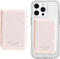 MagSafe Magnetic Flip Wallet/Card Holder for Phone - White Glitter