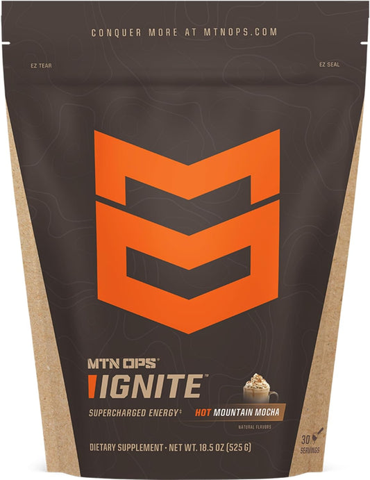 MTN OPS Hot Ignite Instant Coffee for Energy and Focus