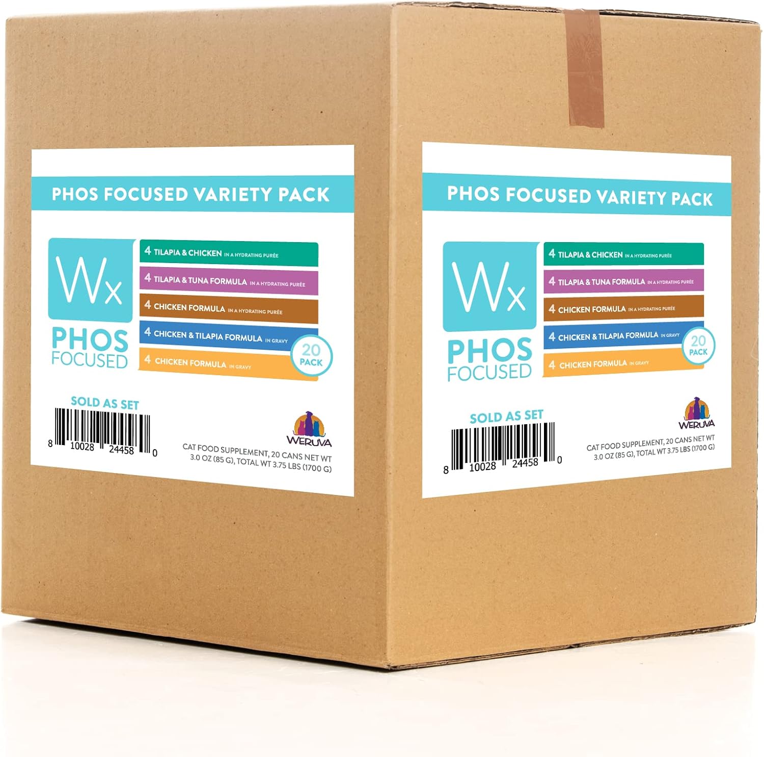 Weruva Wx Phos Focused Variety Pack for Cats - 20 Count