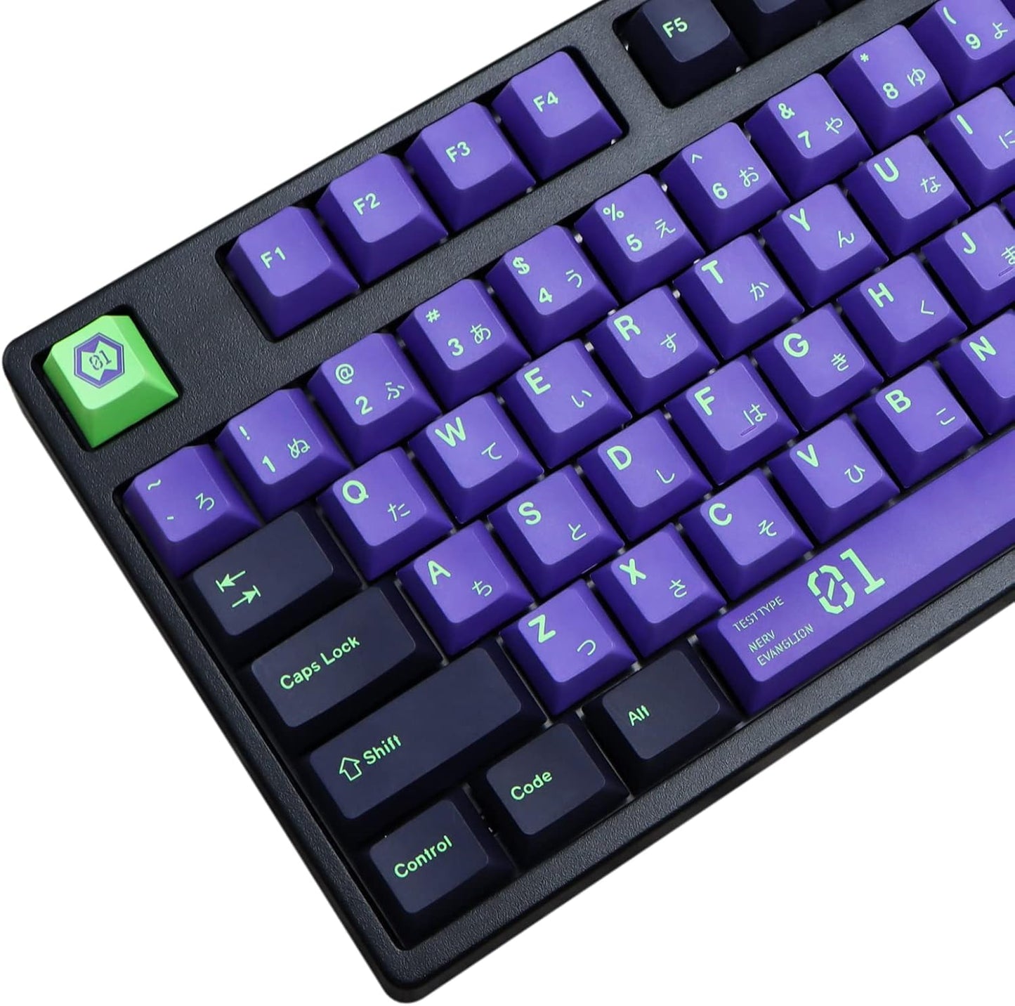MOLGRIA Keycaps Purple and Black 128 Set for Gaming Keyboards