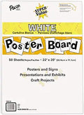 Pacon Super Value Poster Board 22in x 28in - Economy Pack of 50