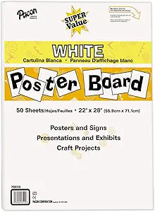 Pacon Super Value Poster Board for Projects and Presentations