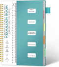Regolden-Book 5 Subject Notebook College Ruled with Pocket