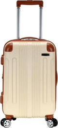 20-in Carry-On White Hardside Luggage - Lightweight ABS