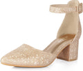 Ankis Closed Toe Block Heels for Women - Elegant Everyday Pumps