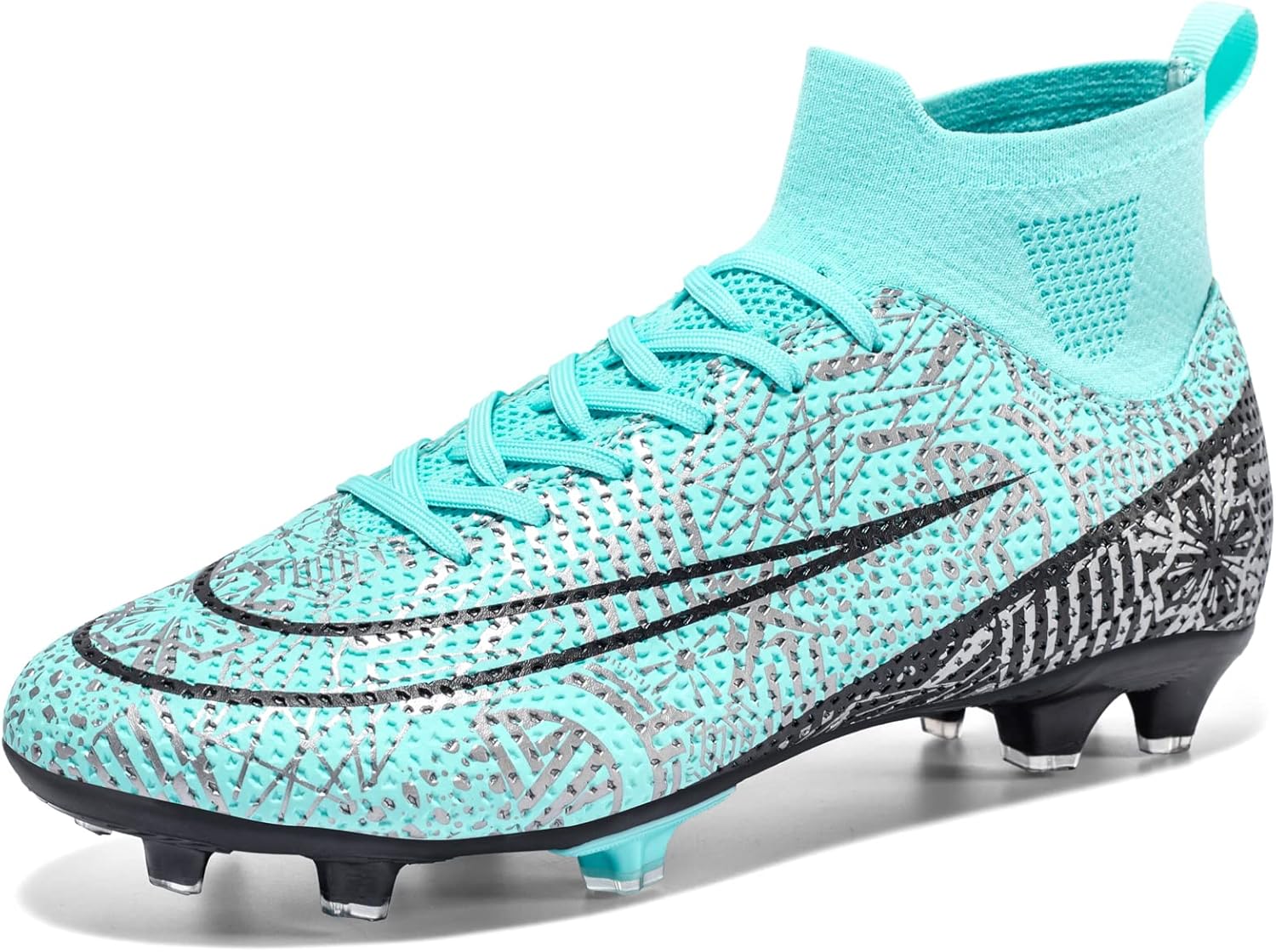 Soccer Cleats for Mens Womens Turf Soccer Shoes High Ankle