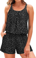 Tempt Me Romper One Piece Swimsuit with Pockets - Modest Boyleg are