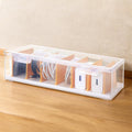 Clear Cable Organizer Box with Lid - Stackable Cord & Small Item