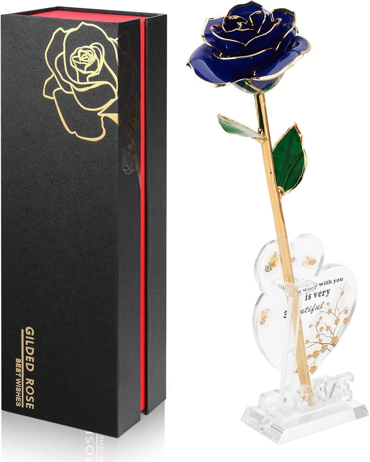 Gold Dipped Infinity Rose Lasts Forever for Romantic Gifts