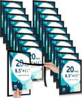 20 Pcs Magnetic Sign Holder 8.5 x 11 in Letter Magnetic Picture Frame