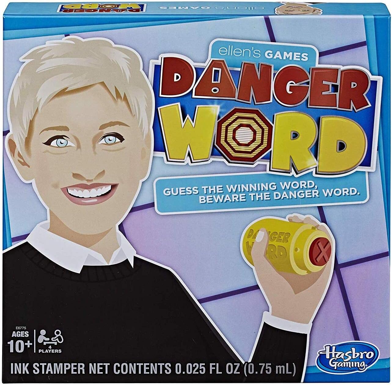 Ellen's Danger Word Game: Fun for 4 Players! Ages 10+