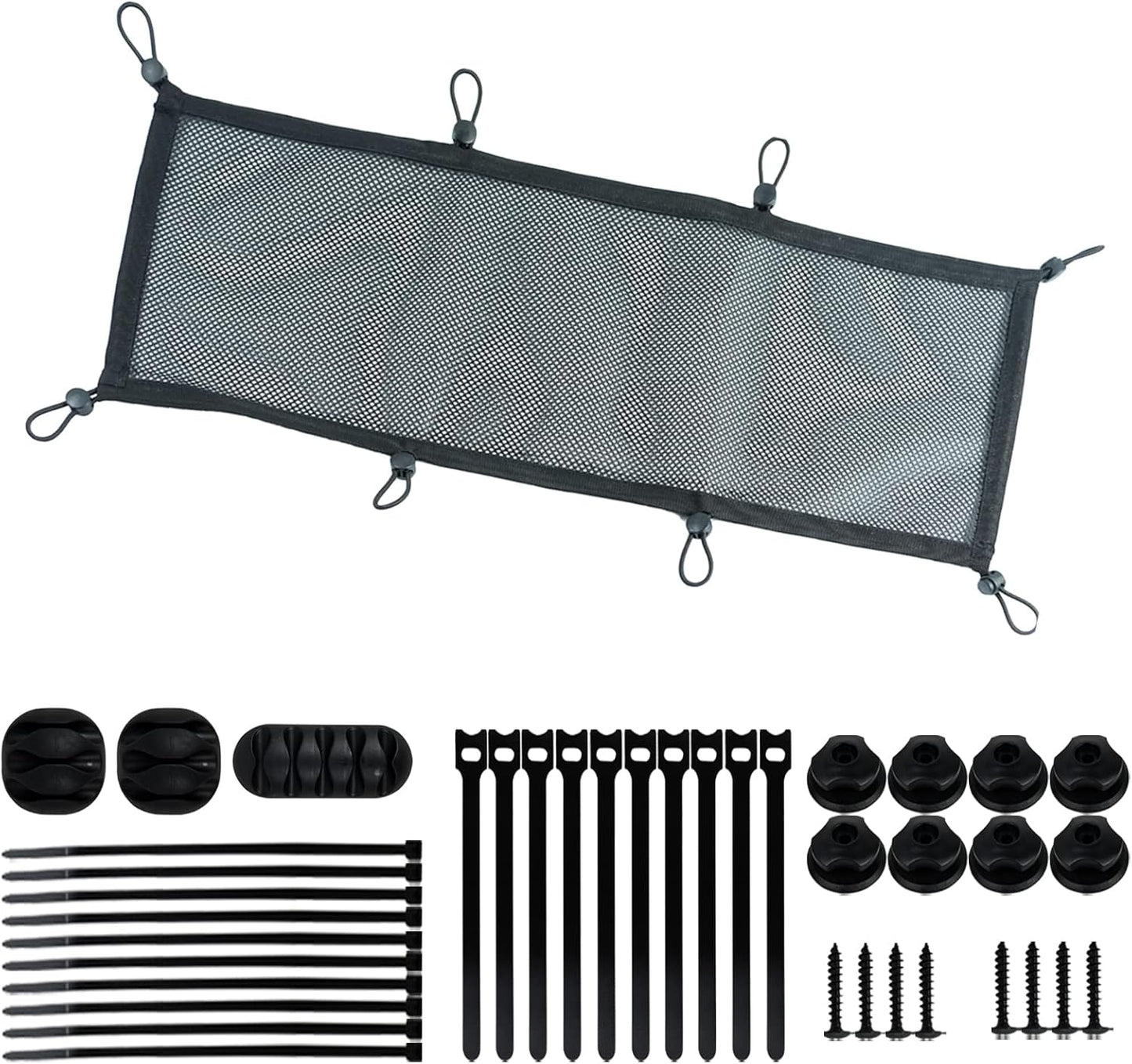 Invisible Cable Hider Net: 39PCS Extra Large Flex Cable Management