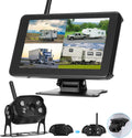 Wireless Backup Camera RV with 7ft HD Monitor - Night Vision & BSD