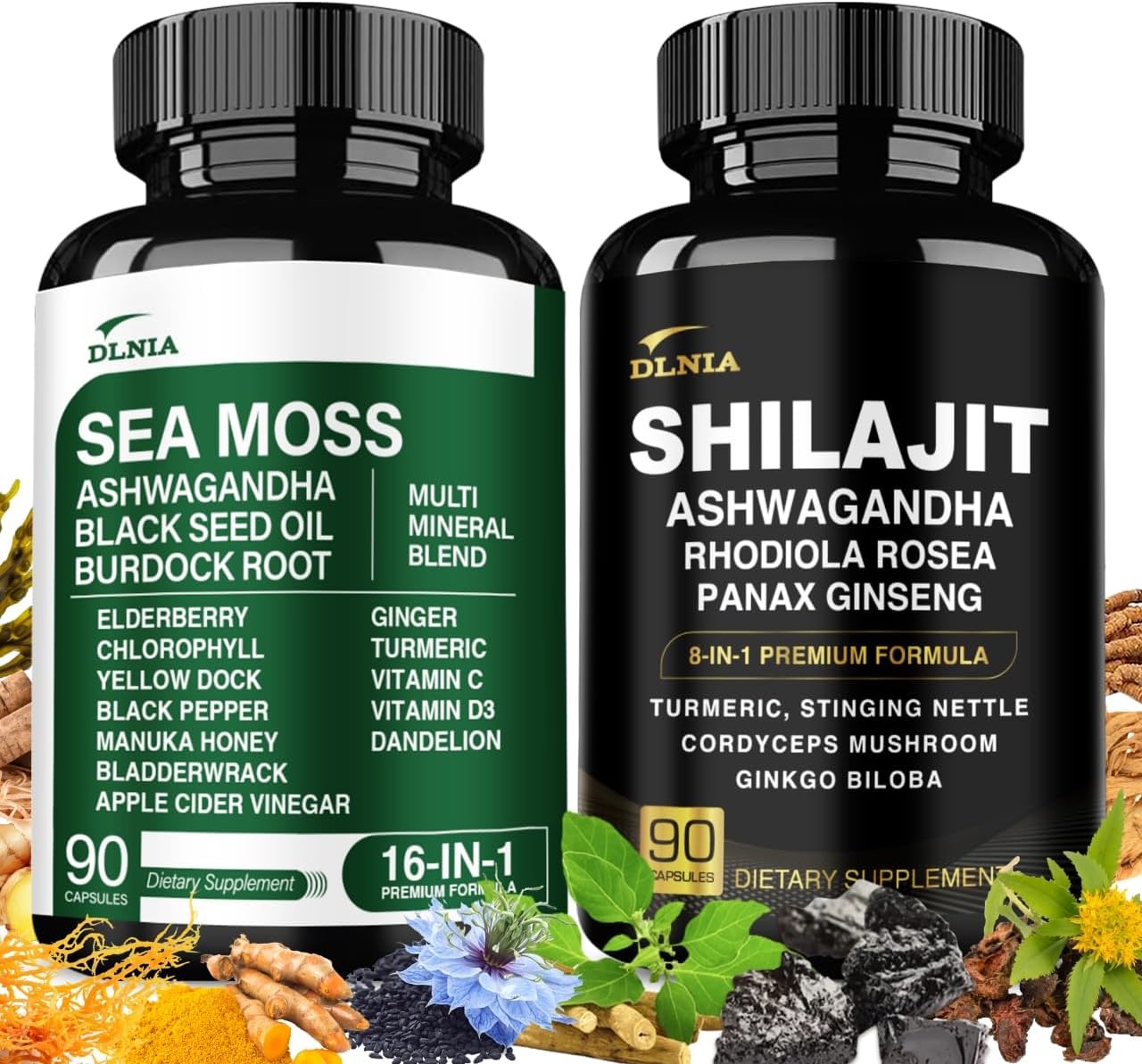 Shilajit & Sea Moss Vitality Bundle for Ultimate Wellness