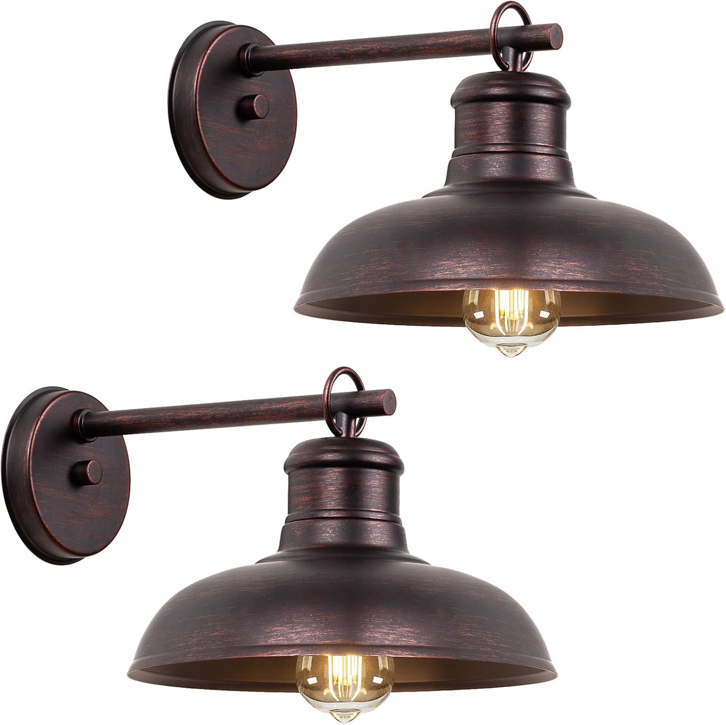 Bosceos Outdoor Wall Lights 2 Pack - Vintage Barn Light Fixture