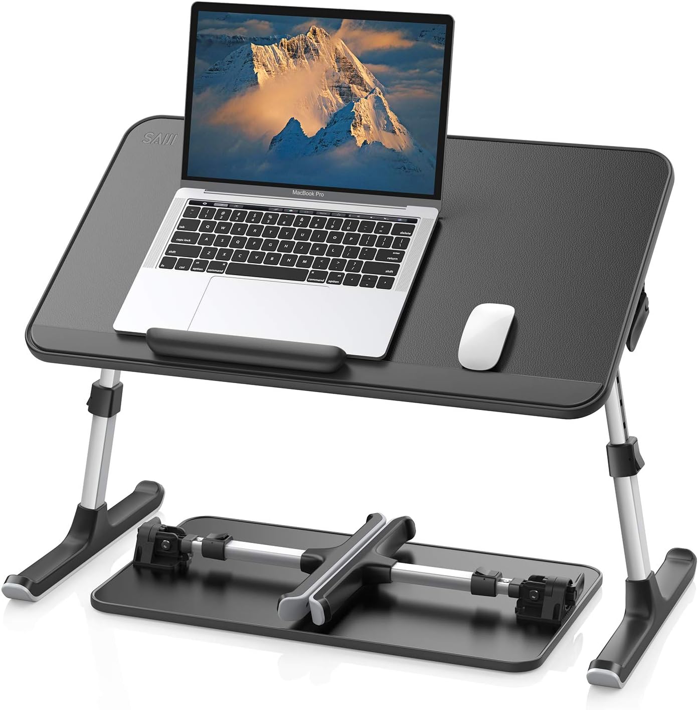 SAIJI Adjustable Leather Laptop Stand