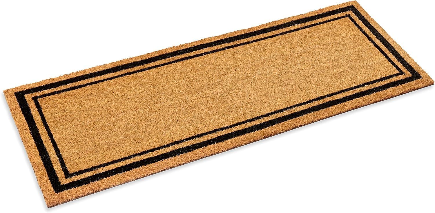Kempf Double Border Large Coco Coir Mat for Double Doors