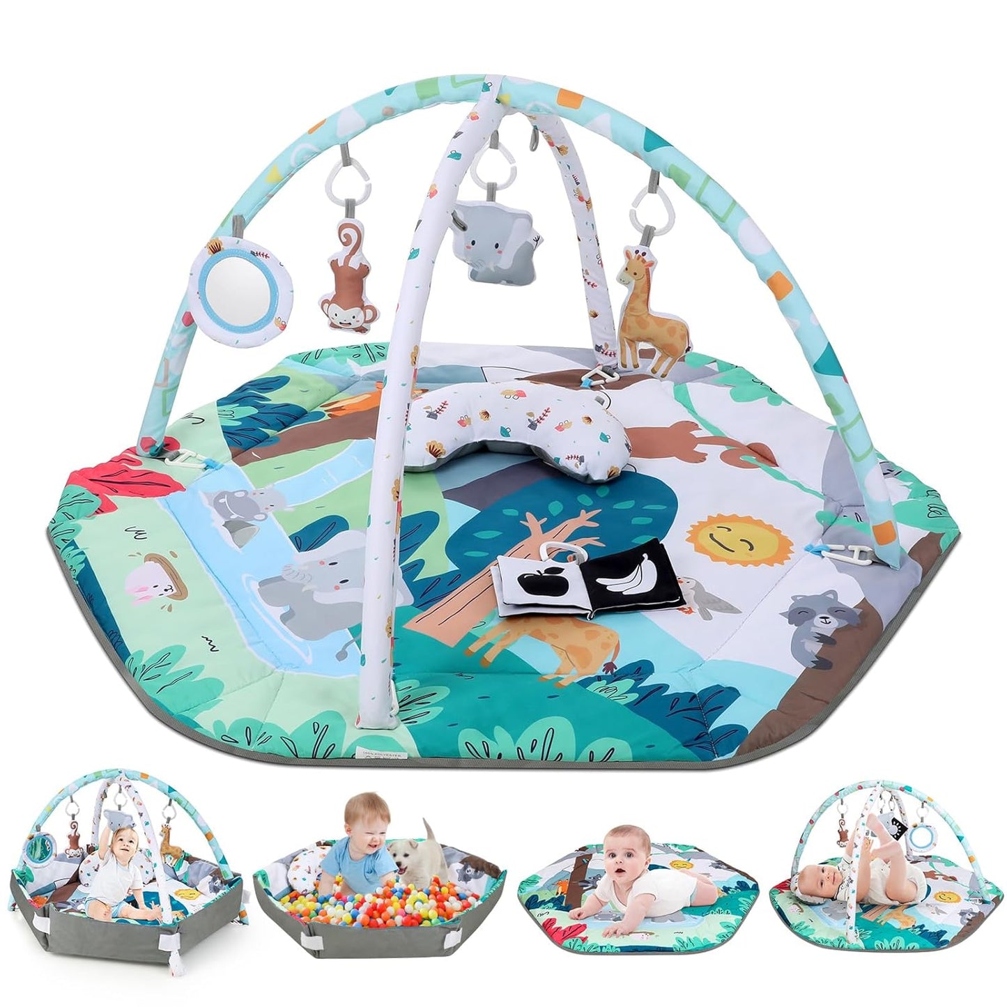 Lilian&Gema Baby Play Gym Mat: Ultimate Sensory Development