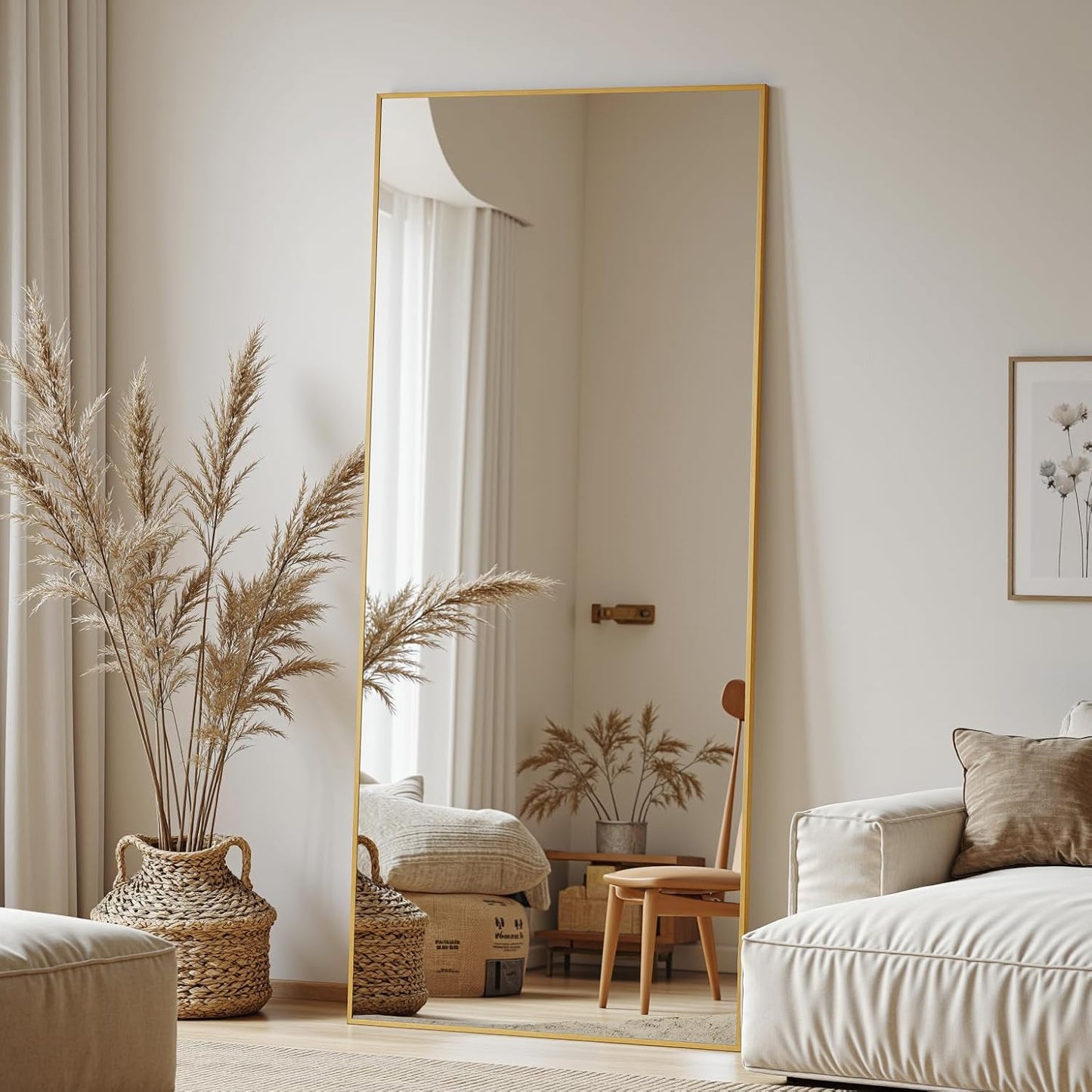Full Length Mirror 58x21 Oversized Floor Mirror for Any Room
