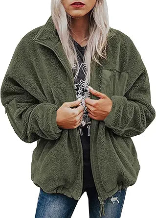 Fleece Jackets for Women - Cozy Teddy Coats for Fall Winter