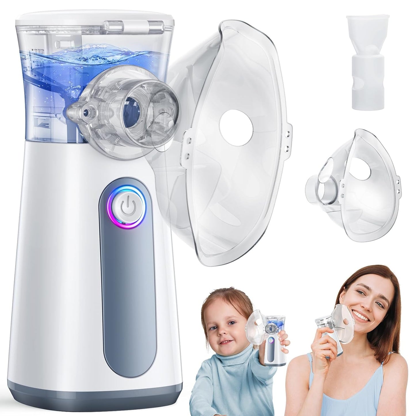 Portable Nebulizer for Adults and Kids - Handheld Mesh Device