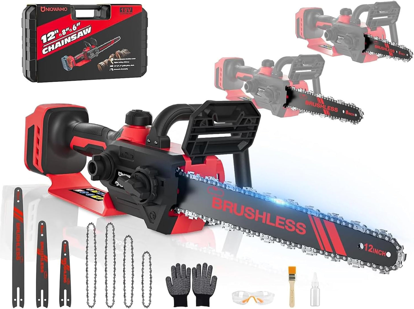 3-IN-1 Cordless Chainsaw for Milwaukee 18V Battery Users